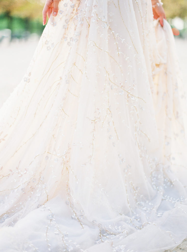 Lee Petra Grebenau bridal gown in Paris