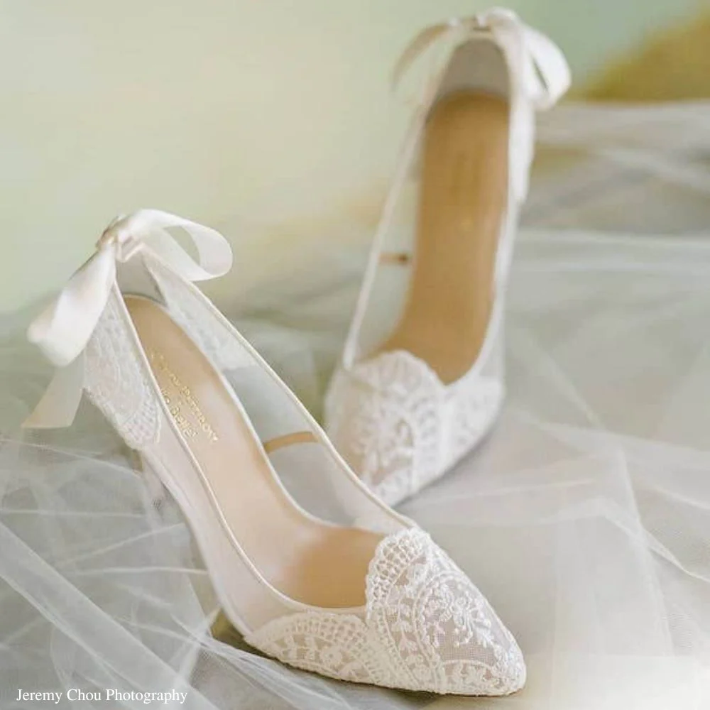 Boho Lace Wedding Shoes 
