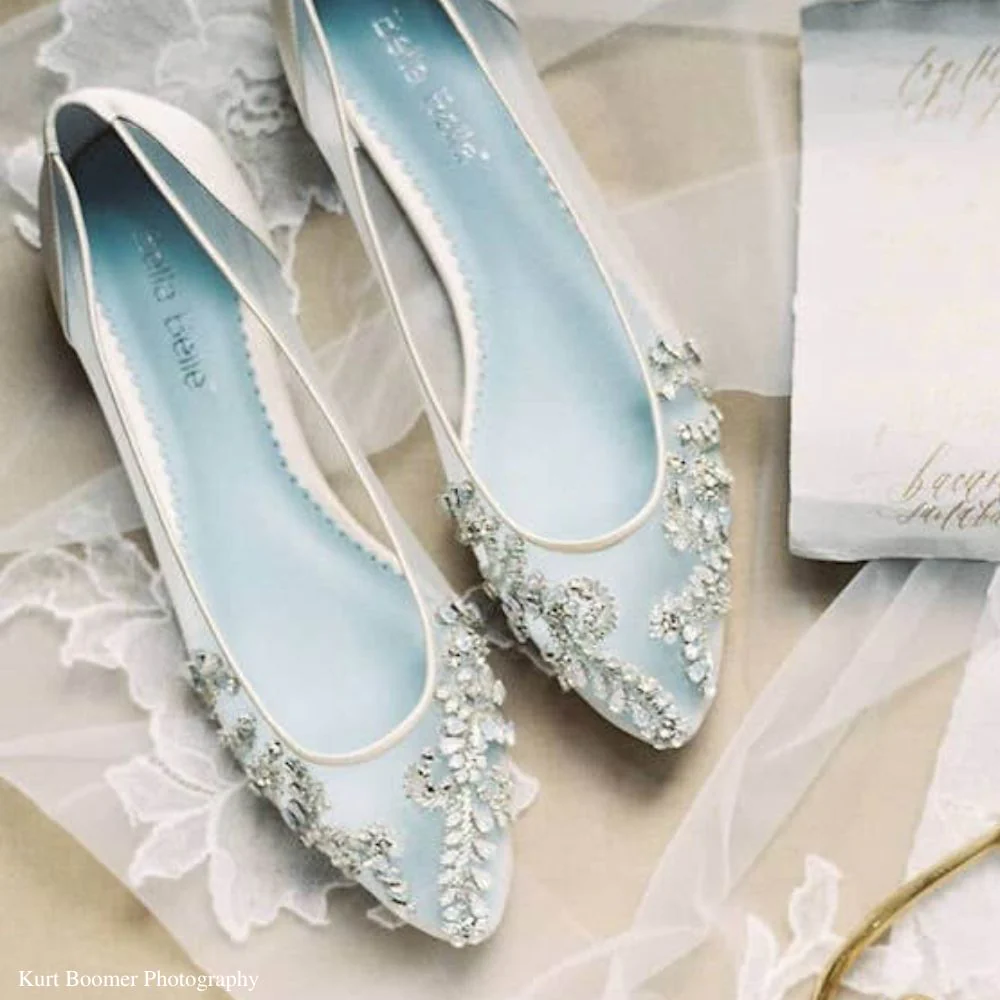 Embellished Crystal Bridal Flats