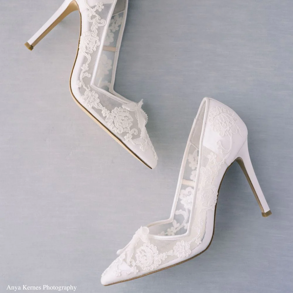 Lace Bridal Heels