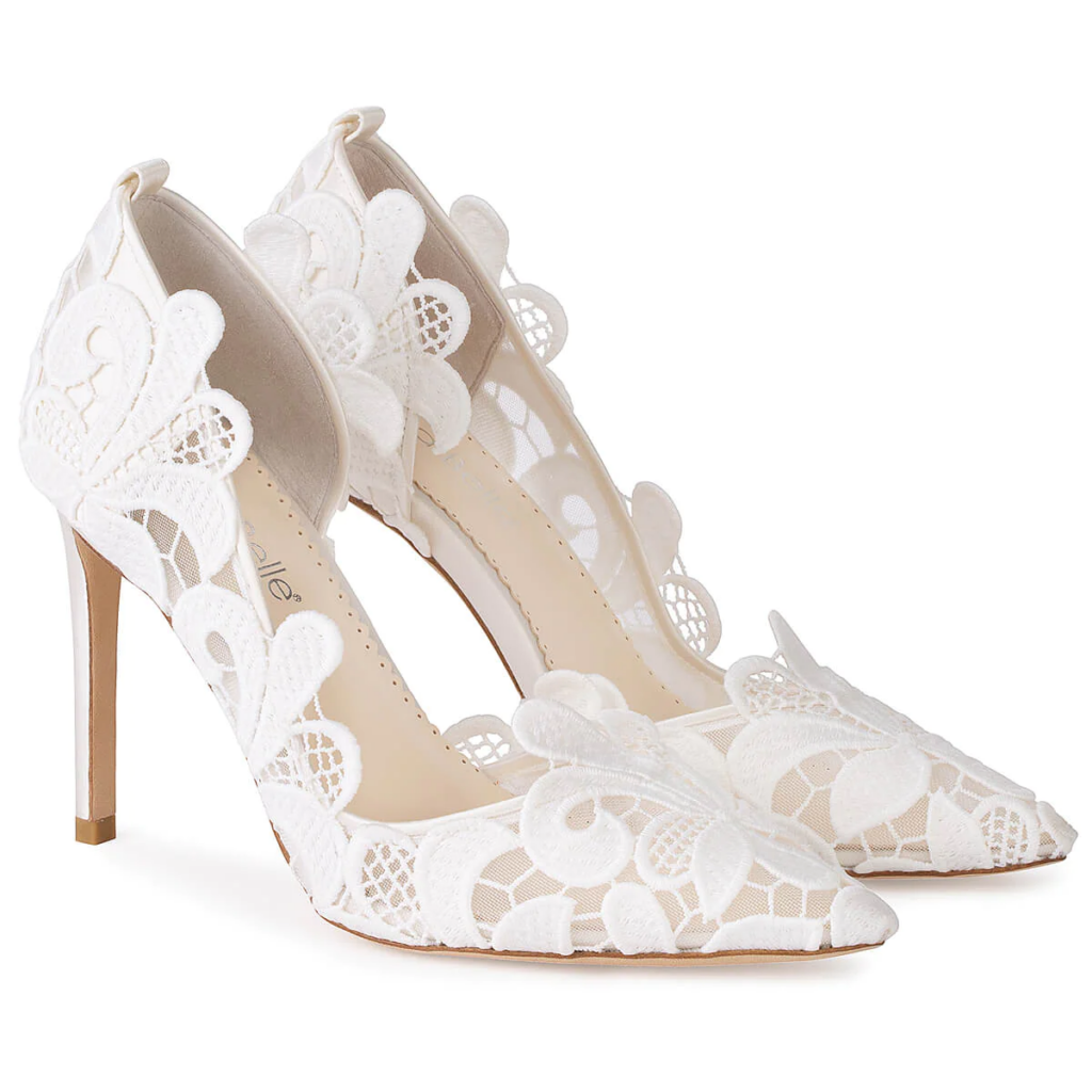 Modern Lace Wedding Shoes 
